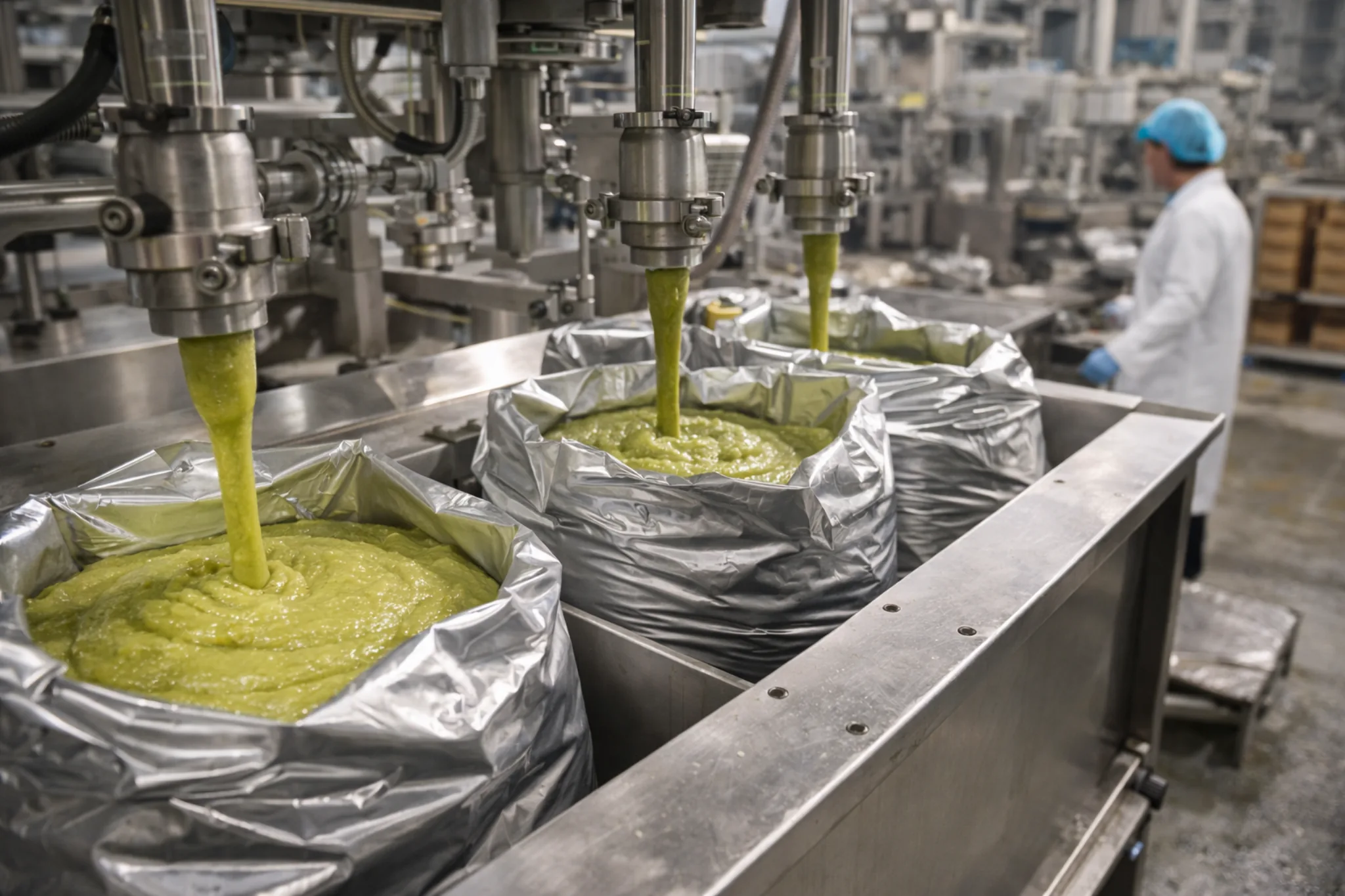 Industrielle Abfülltechnologie für Avocado-Püree